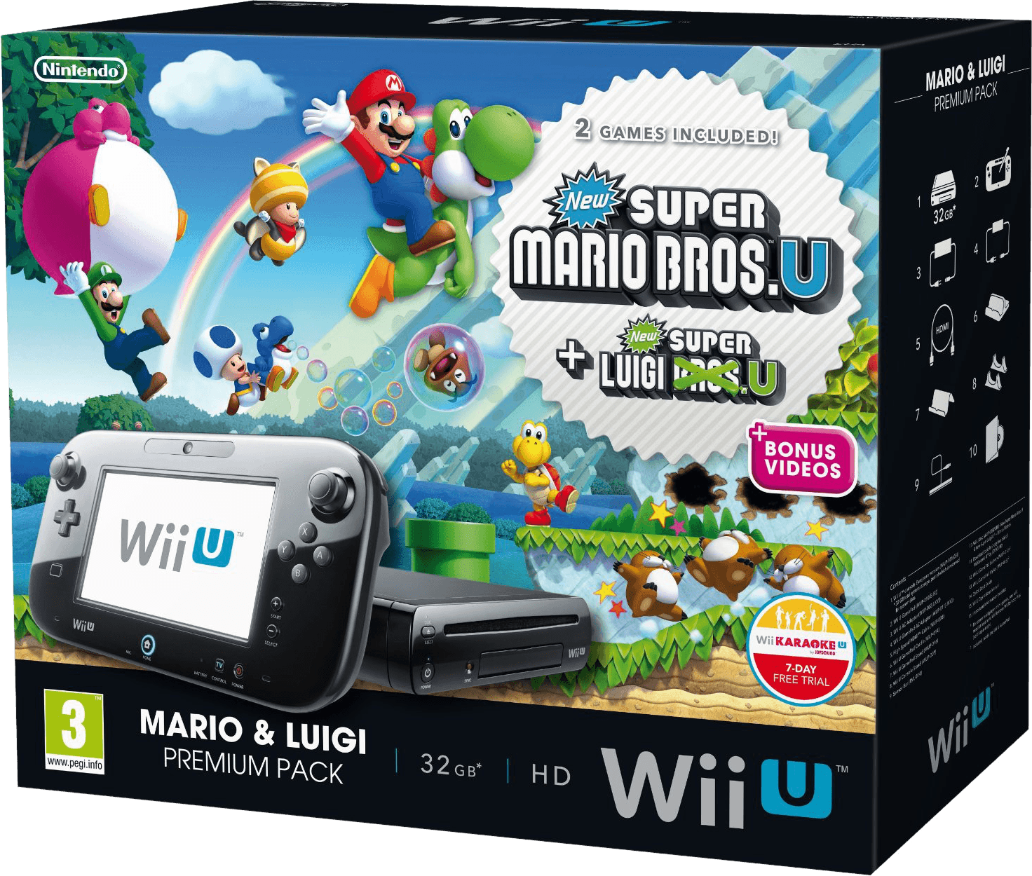 Nintendo Wii U Premium Pack + Mario & Luigi Pack (РОСТЕСТ)
