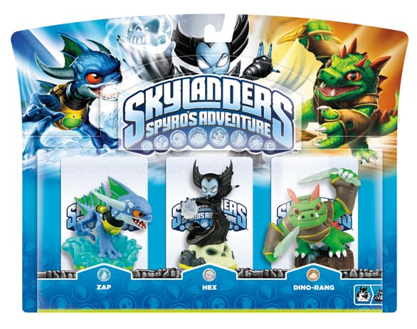Skylanders. Набор из трех фигурок: Hex, Zap, Dino-Rang
