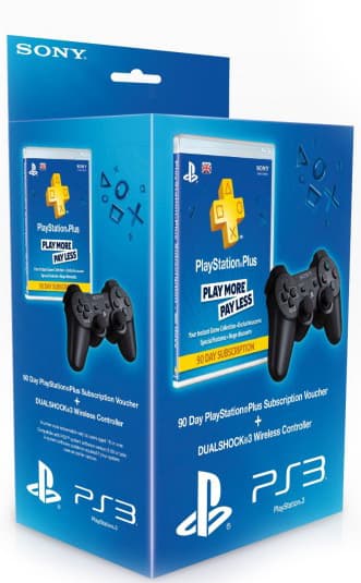Беспроводной джойстик Sony Dualshock 3 + PlayStation Plus Card 90 Days: Подписка на 90 дней