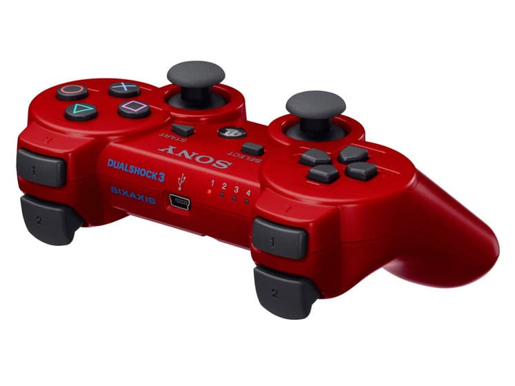 Sony Dualshock 3, красный