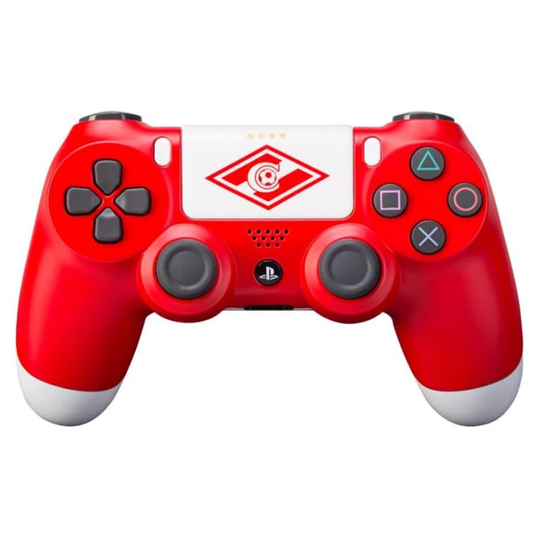 Геймпад RAINBO Sony Dualshock 4 v2 для PS4, Спартак "Красно-белый" (CUH-ZCT2E)