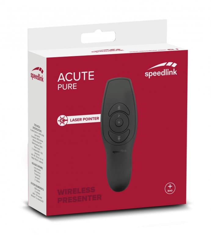 Speedlink Беспроводной презентер с лазерной указкой Acute pure Presenter black (SL-600400-BK)