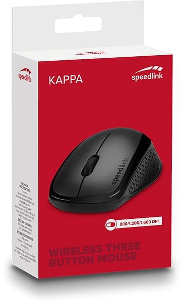 Speedlink Мышь беспроводная Kappa Mouse black (SL-630011-BK)