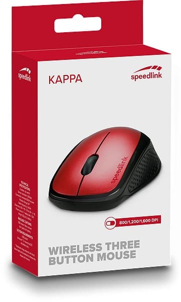 Speedlink Мышь беспроводная Kappa Mouse red (SL-630011-RD)