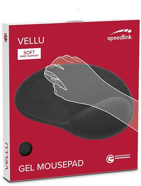 Speedlink Коврик для мыши Vellu Gel Mousepad black (SL-620802-BK)