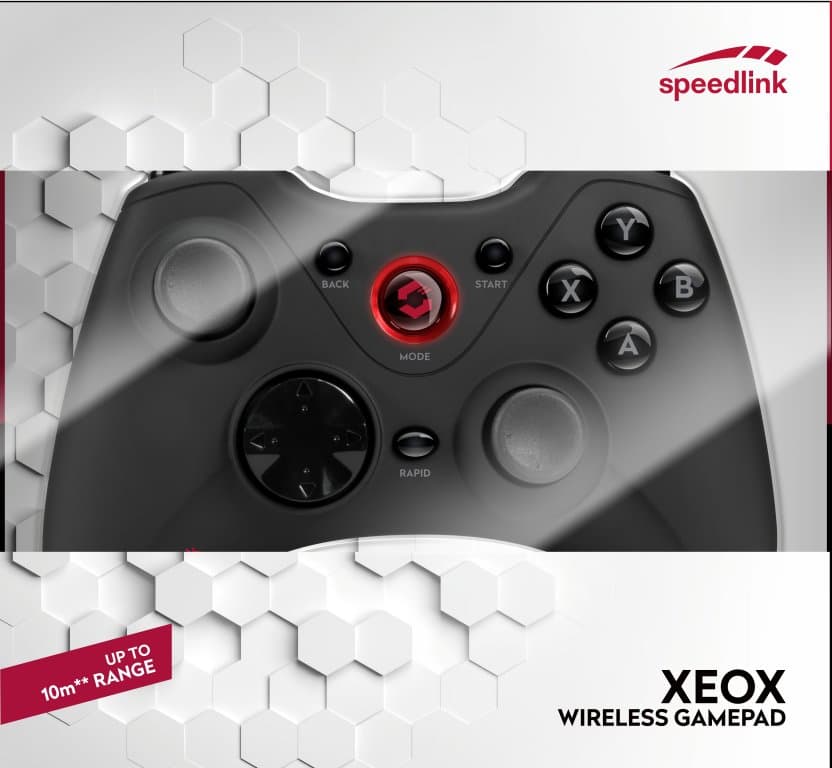 Speedlink Геймпад беспроводной Xeox Pro Analog, (SL-6566-BK-01)
