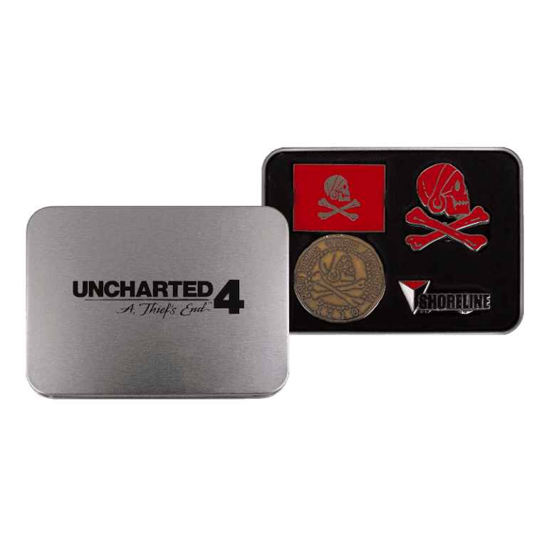 Набор значков Uncharted (4 шт.)