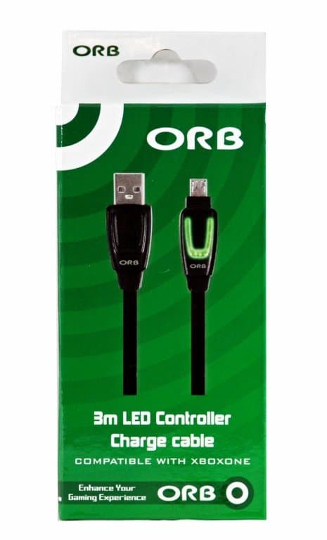 USB кабель для зарядки с LED индикацией (3 м.) Xbox One