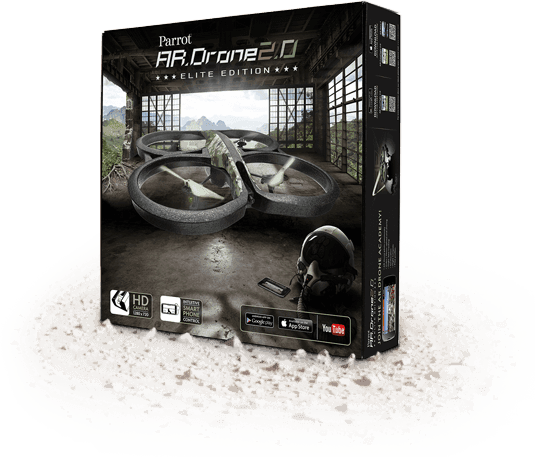Wi-Fi квадрокоптер AR.Drone 2.0 Elite Edition (jungle)