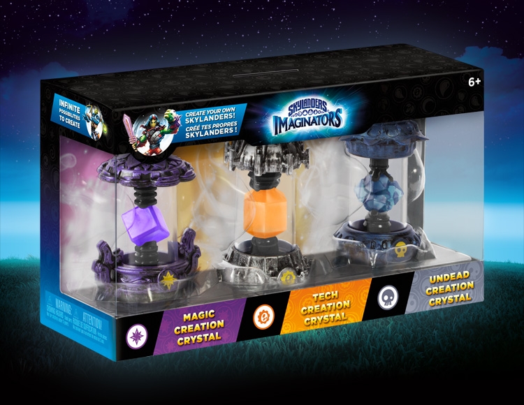 Набор из 3 кристаллов Skylanders Imaginators №2 - стихии Magic/Tech/Undead