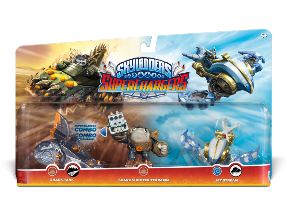 Набор из 3-х фигурок Skylanders SuperChargers.(стихия Earth+Earth+Air)