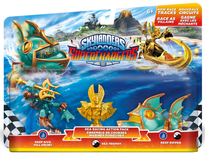 Набор для гонок из 3-х фигурок Skylanders SuperChargers (Стихия Вода)