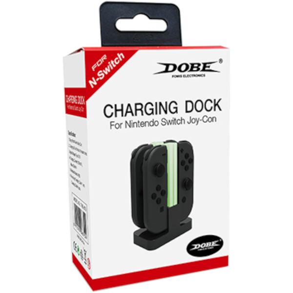 Зарядная станция для 4-х контроллеров Joy-Con, DOBE Joy-Con Charging Dock (TNS-875)