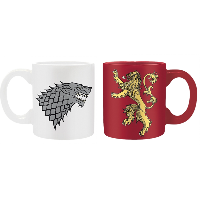 Набор кружек для эспрессо ABYstyle: Game of Thrones: Stark & Lannister (2 шт.)