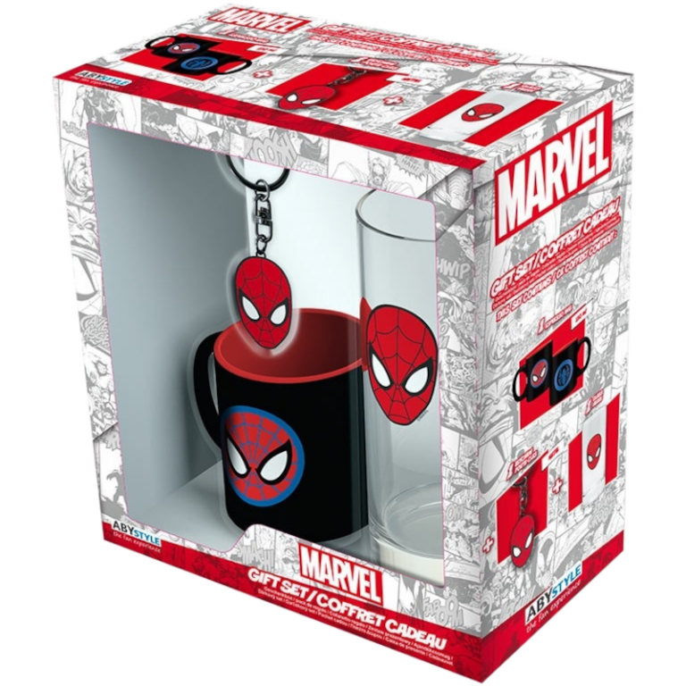 Набор ABYstyle: Marvel: Spider-Man (Бокал + Брелок + Кружка)