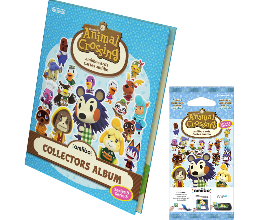 Карты amiibo - Animal Crossing HHD - Бустер 3 карты + Коллекционный Альбом (серия 3)
