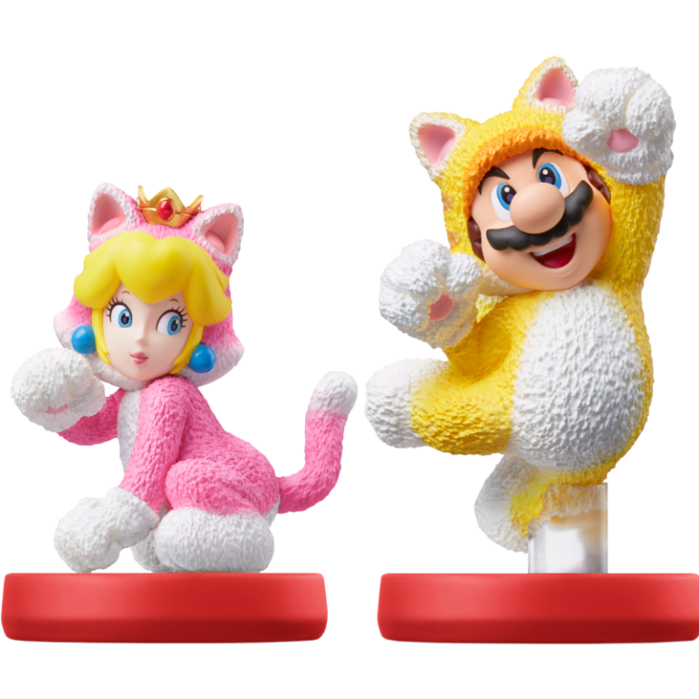 Amiibo комплект Марио-кот и Пич-кошка (Cat Mario and Cat Peach) (Super Mario)