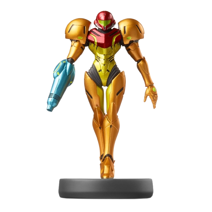 Amiibo No.7 Самус (Samus) (Super Smash Bros) (Б/У)