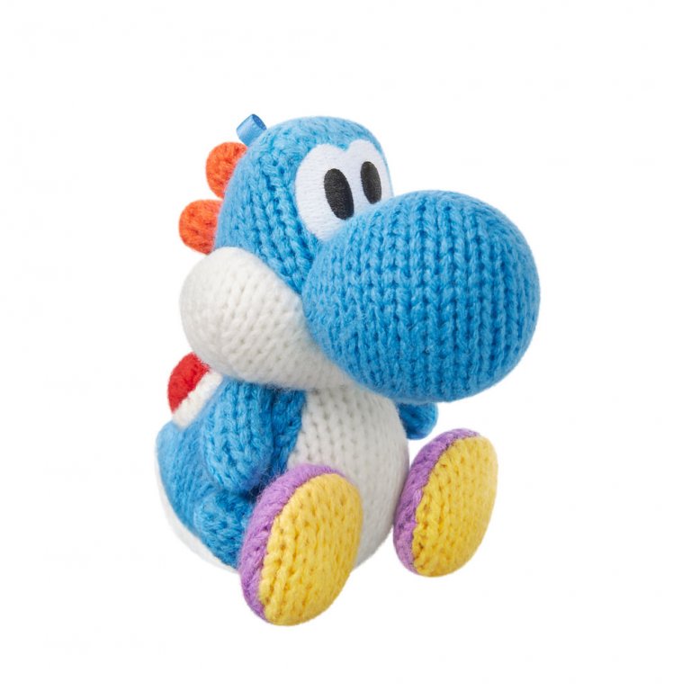 Amiibo Голубой Вязаный Йоши (Light-Blue Yarn Yoshi) (Yoshi's Woolly World)