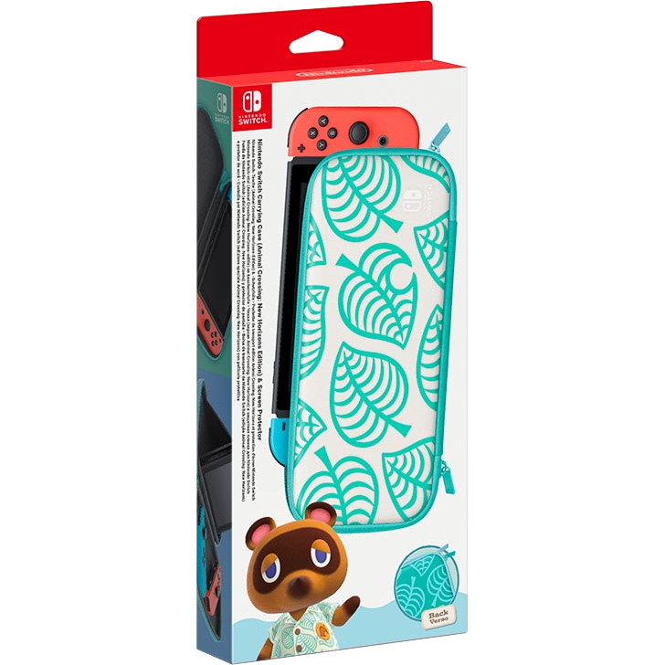Чехол в стиле Animal Crossing: New Horizons и защитная плёнка для Nintendo Switch