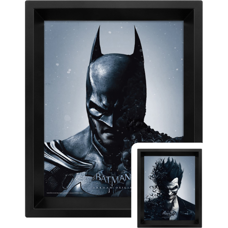 Постер лентикулярный Batman Arkham Origins (Batman/Joker)