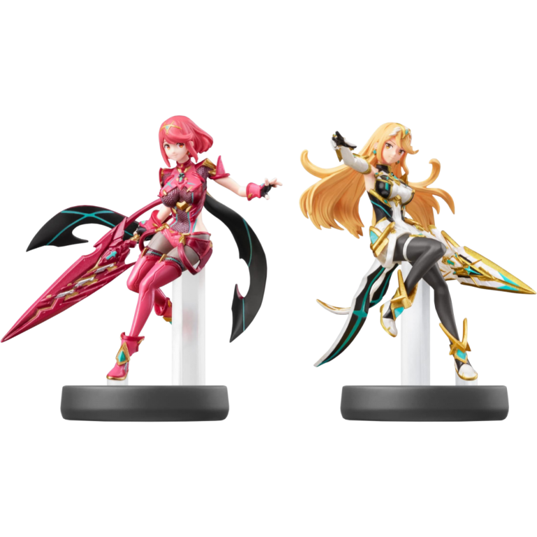 Набор из 2-х фигурок Amiibo No.92 Пайра и Мифра (Pyra and Mythra) (Super Smash Bros)