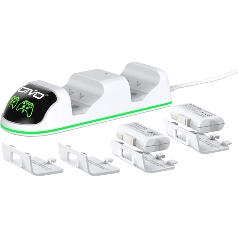 Зарядная станция для 2-x геймпадов + 2 аккумулятора 1300 mAh OIVO (IV-X131W)
