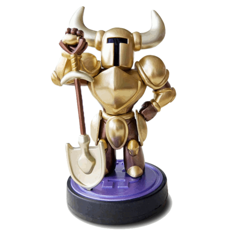 Amiibo Лопатный Рыцарь (Shovel Knight) - Gold Edition (Б/У)