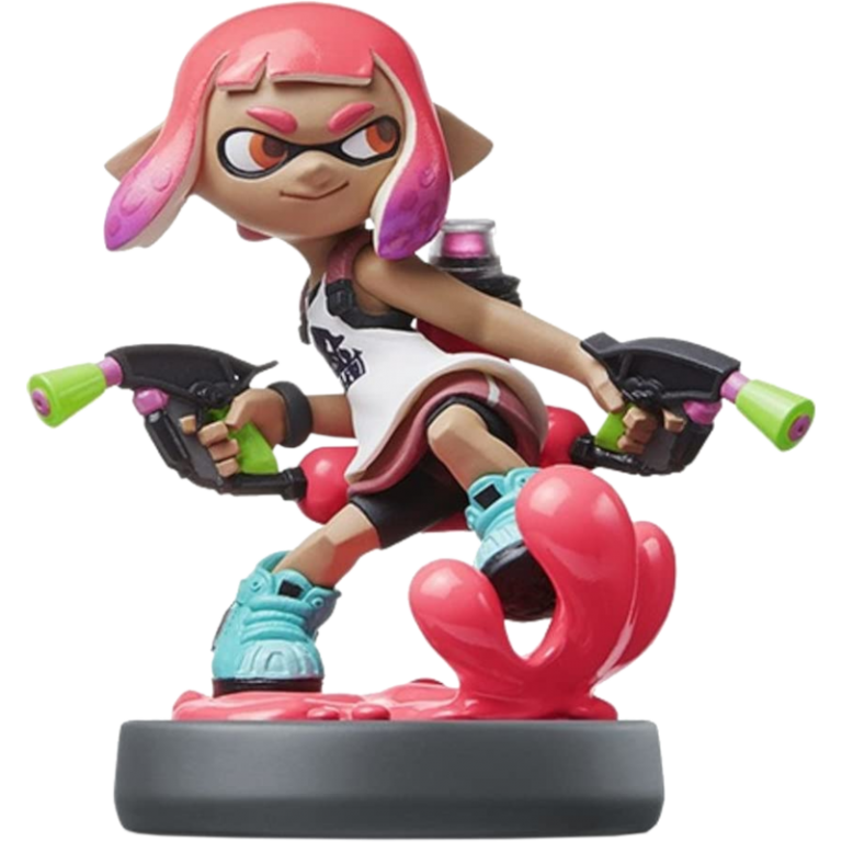 Amiibo Инклинг-девочка - неоново розовая (Inkling Girl - neon pink) (Splatoon) (Б/У)