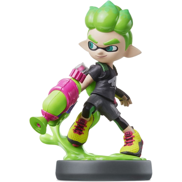 Amiibo Инклинг-мальчик неоново зеленый (Inkling Boy Neon Green) (Splatoon) (Б/У)