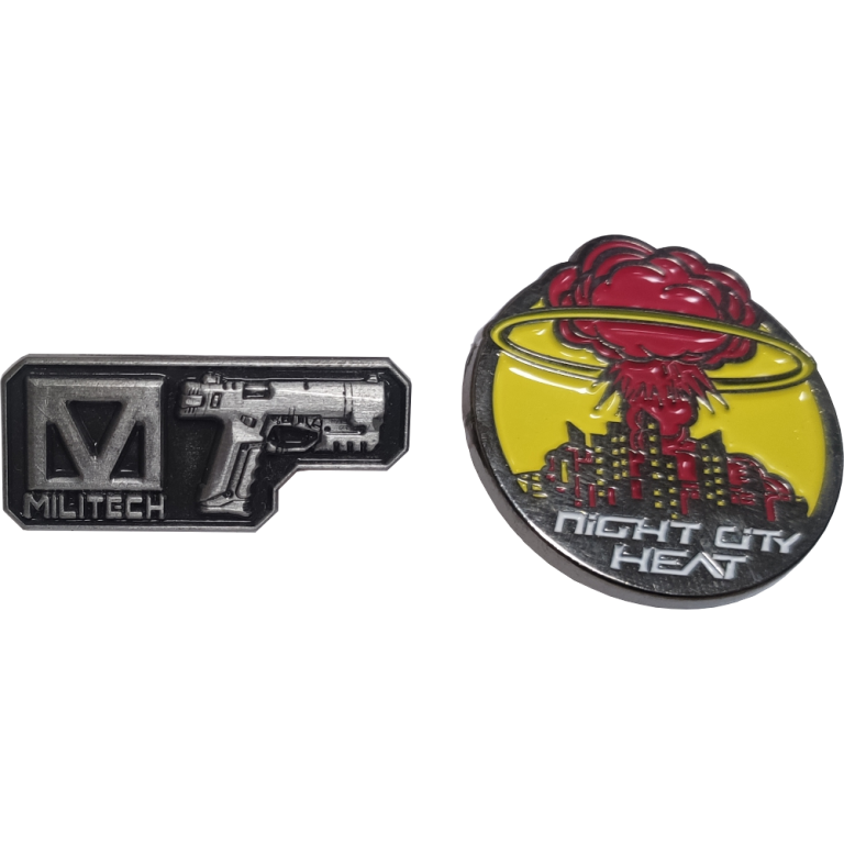 Металлические значки Cyberpunk 2077
