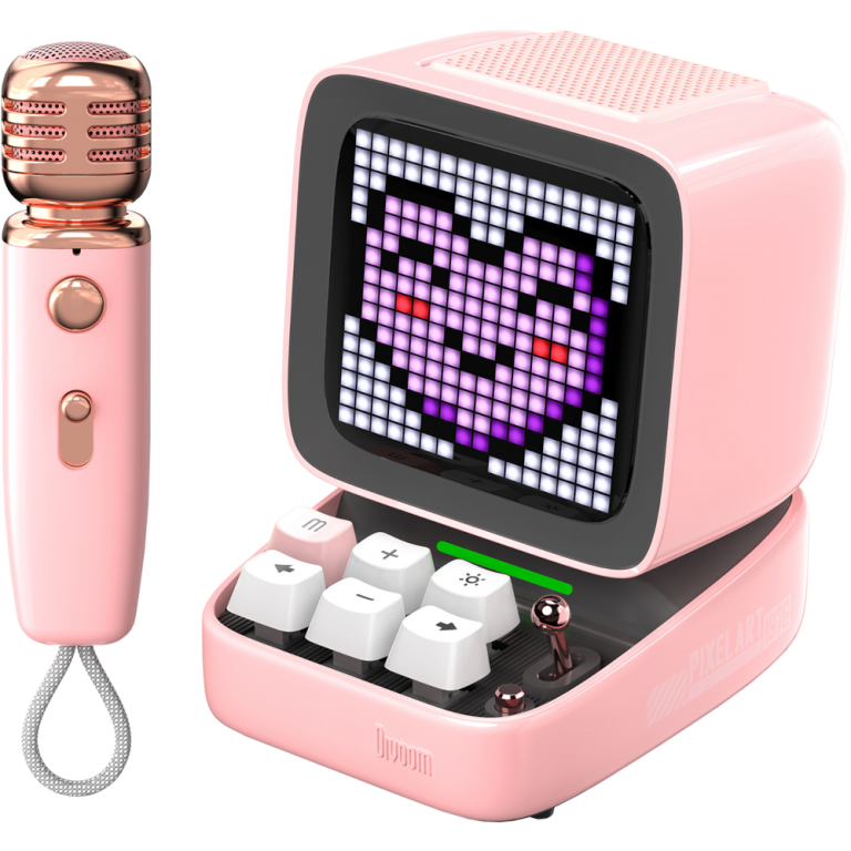 Портативная колонка с микрофоном Divoom Ditoo Mic (розовый)