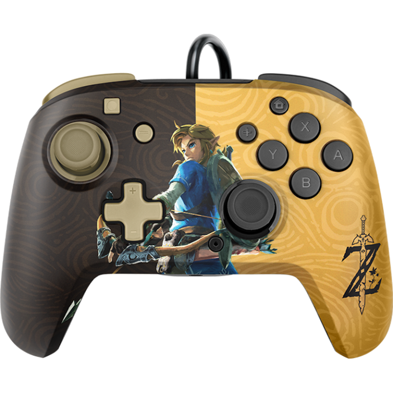 Проводной Джойстик Faceoff™ Deluxe+ Audio Wired Controller - Hyrule Hero Link (Б/У)