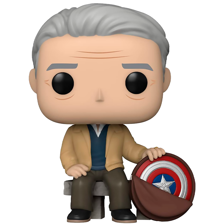 Фигурка Funko POP! Bobble Marvel Avengers Endgame Old Man Steve (Year Of The Shield) (Exc) 55481 #915