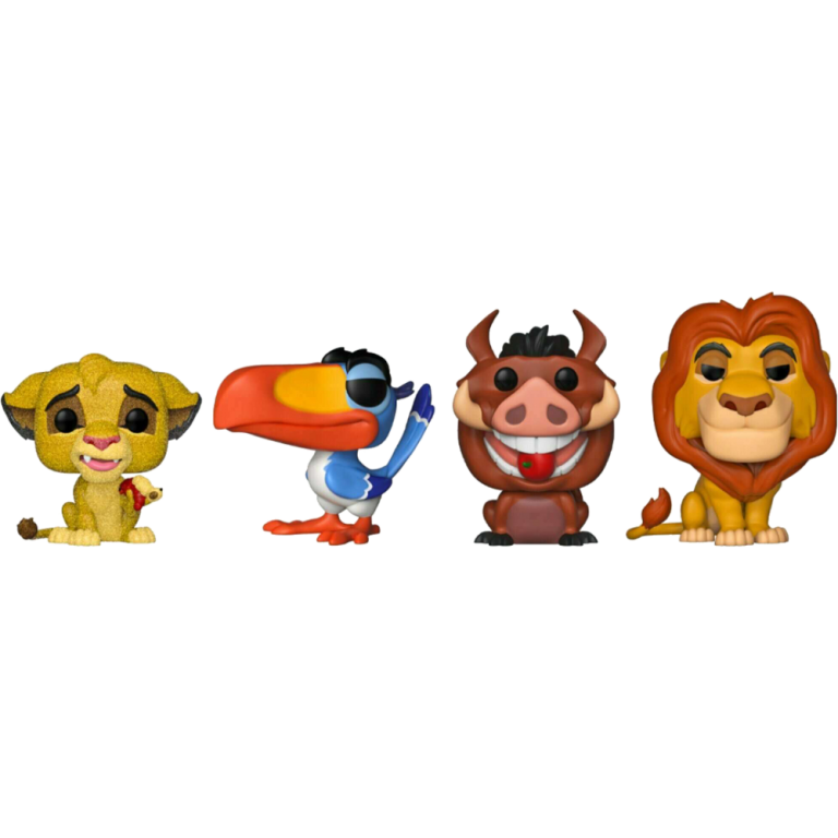 Фигурка Funko POP! Disney: The Lion King: Simba(DGLT)/Zazu/Pumbaa/Mufasa (4 Pack)