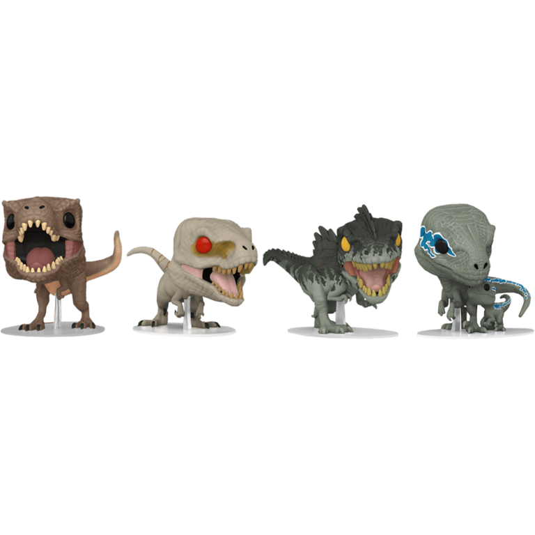 Фигурка Funko POP! Movies: Jurassic World 3: Tyrannosaurus/Atrociraptor/Giganotosaurus/Velociraptor (4 Pack)