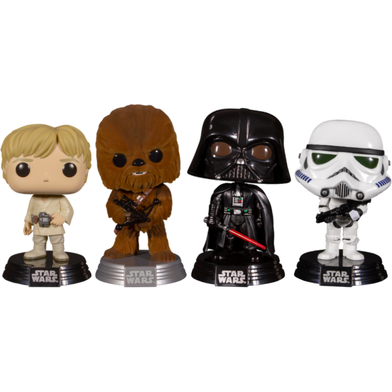 Фигурка Funko POP! Star Wars: Luke/Chewbacca(FL)/Darth Vader/Stormtrooper (4 Pack)