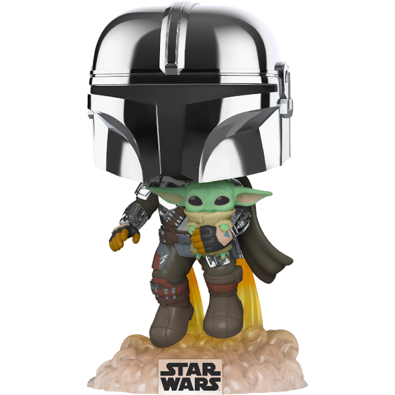 Фигурка Funko POP! Star Wars: Mandalorian: Maldalorian with Grogu #402