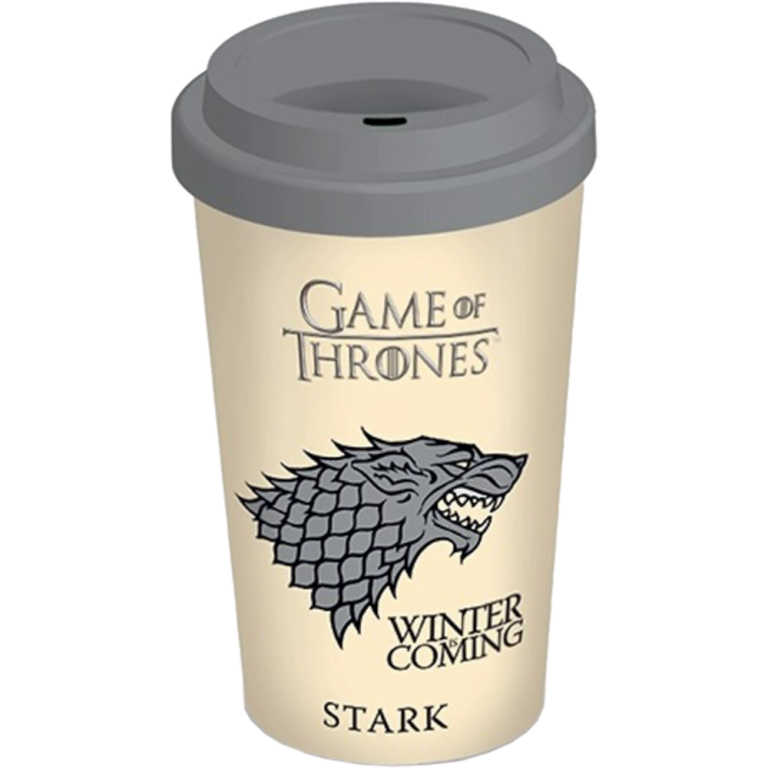 Кружка с крышкой Game of Thrones: Stark (Winter is Coming)