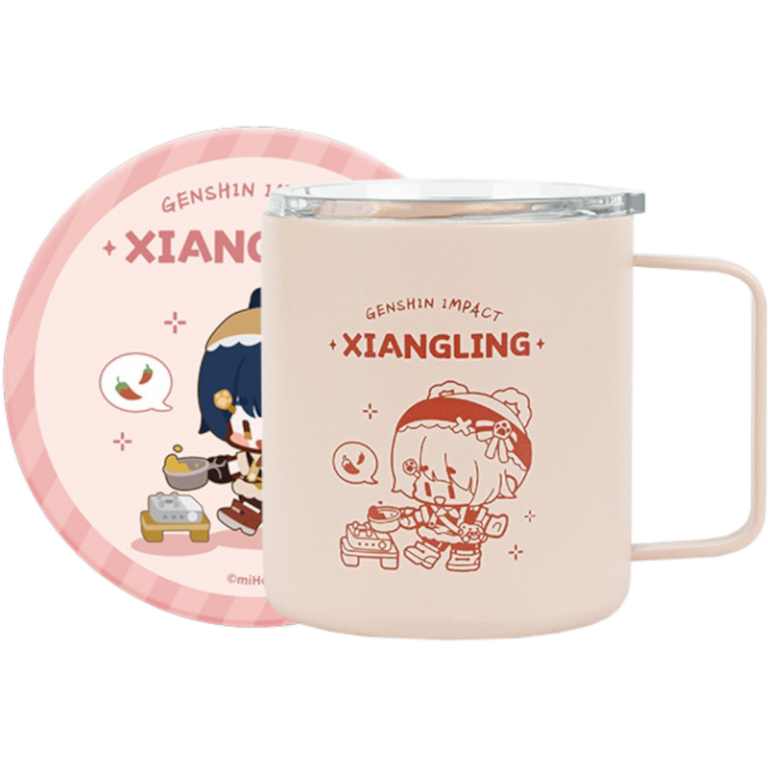 Кружка с крышкой и подставкой Genshin Impact: Xiangling