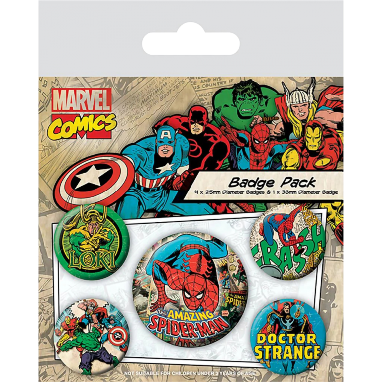 Набор значков Marvel Comics: Amazing Spider-Man (5 шт.)