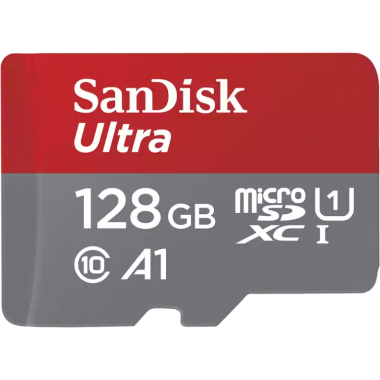 Карта памяти MicroSDXC 128GB SanDisk Class 10 Ultra Android UHS-I A1 (140 Mb/s) + SD адаптер