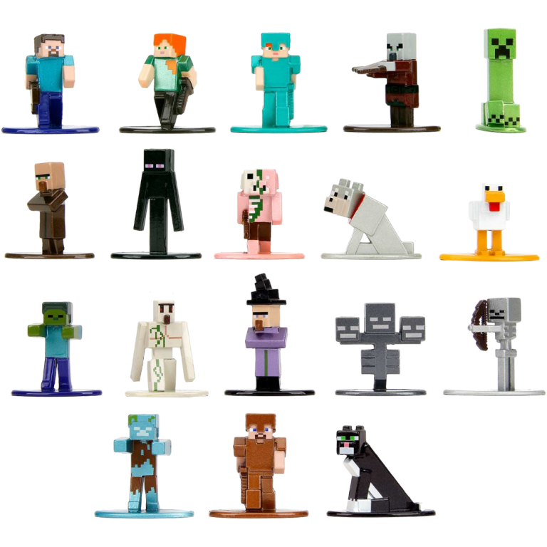 Набор Фигурок Minecraft Dungeons, Nano Metalfigs - Wave 12 - (4 см.) (18 шт.)