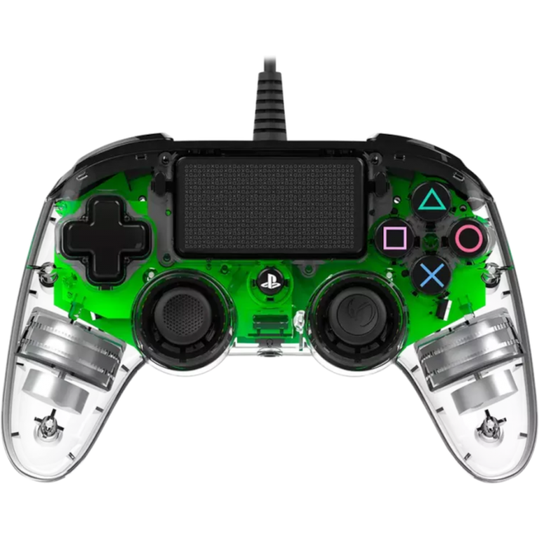 Проводной геймпад Nacon Wired Illuminated Compact Controller, green (PS4/PC)