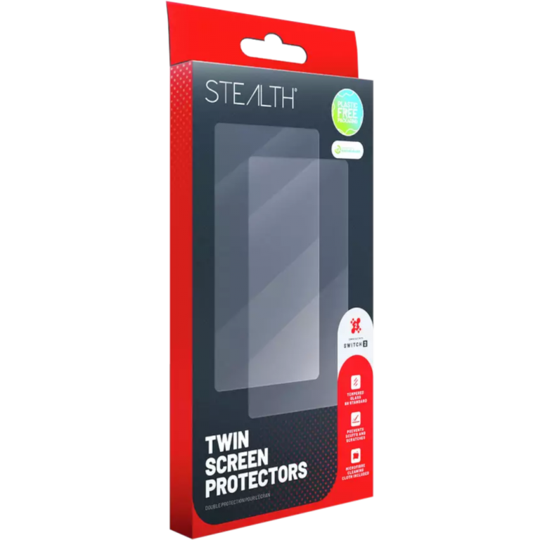 Защитные стёкла для Nintendo Switch 2, STEALTH Twin Screen Protector Kit
