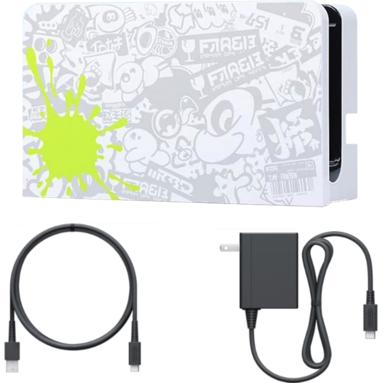 Док-станция и аксессуары Nintendo Switch Dock Set - Splatoon 3 Edition, (Б/У)