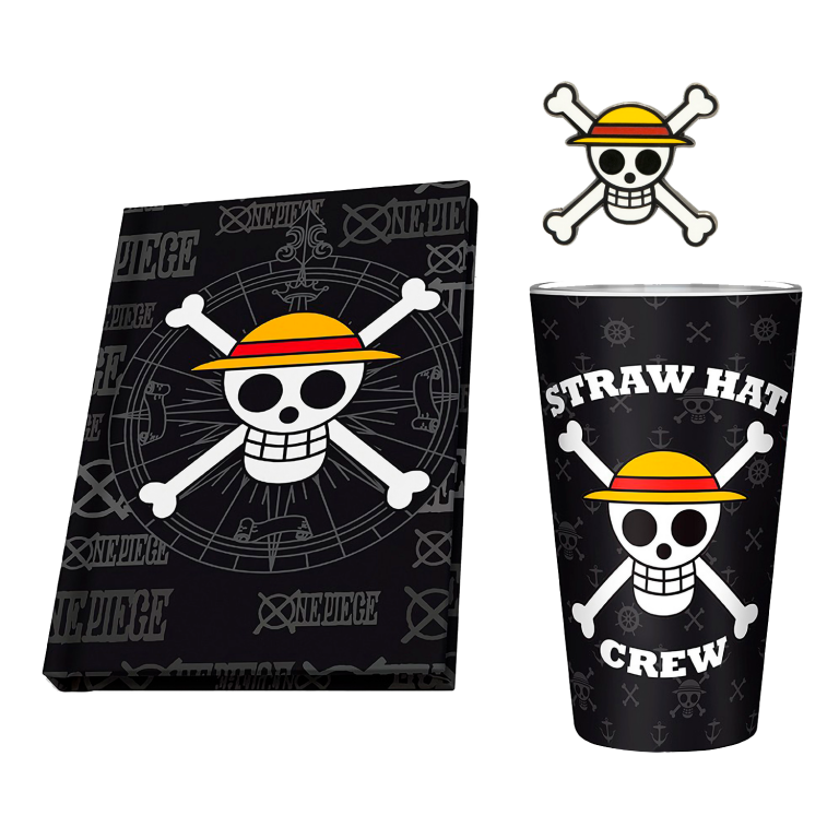 Набор подарочный One Piece Ван-Пис Бокал 400ml + значок + Записная книжка