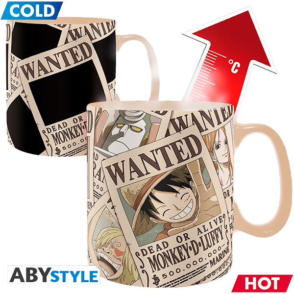 Кружка One Piece Wanted Heat Change 460ml