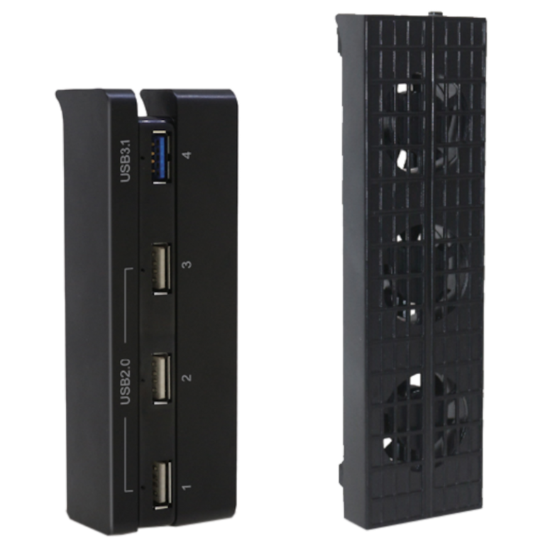 Система охлаждения для Playstation 4 Slim Cooling Fan + USB HUB, Dobe (TP4-896)