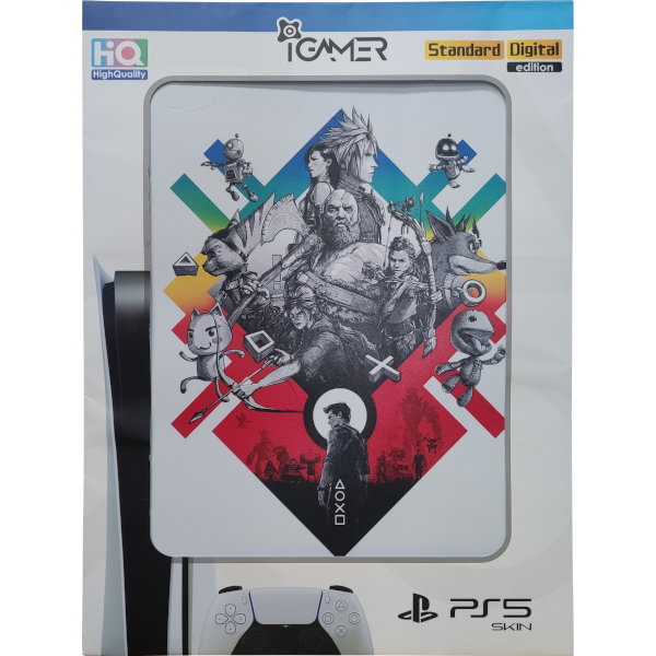 Виниловая наклейка для PlayStation 5 #674 (Sony Heroes)